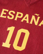 Women Spain Jersey Dark Red Sleeveless Polo Tank Top for Football Game Day Stadium Wear