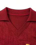 Women Spain Jersey Dark Red Sleeveless Polo Tank Top for Football Game Day Stadium Wear