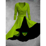 Wicked Elphaba Costume 2024 Women Wicked Witch Dress Plus Size Halloween Costume