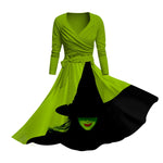 Female Wicked Dress 2024 Witch Movie Elphaba Cosplay Costume with Plus Size