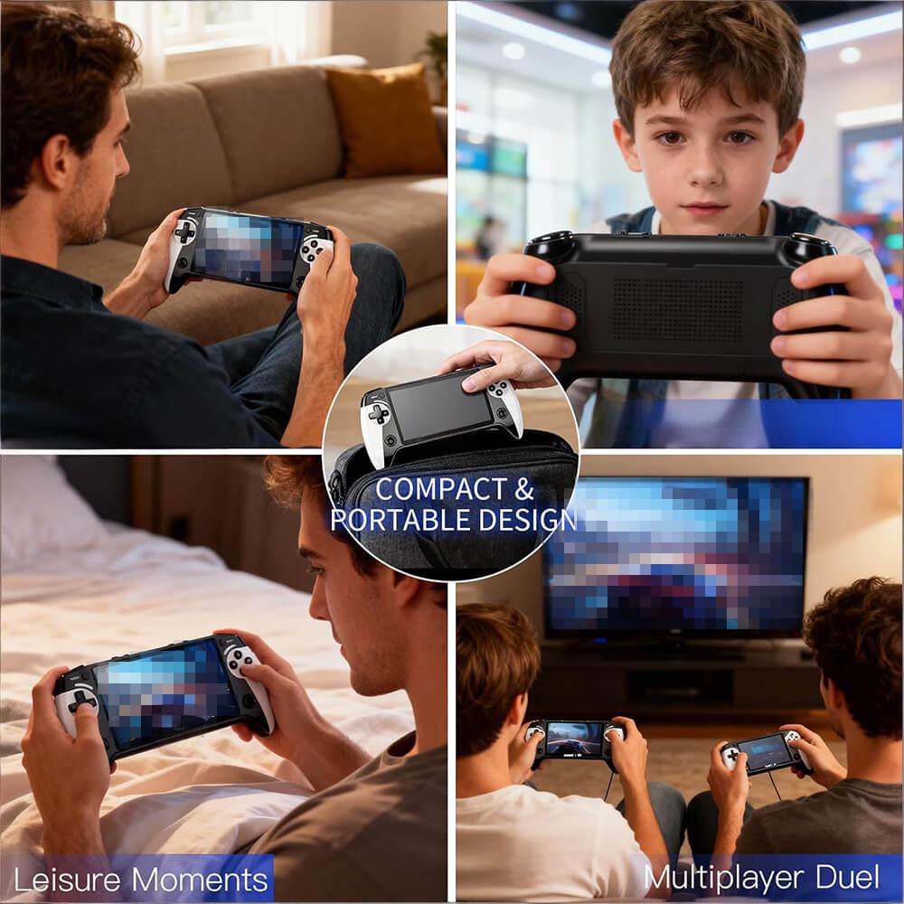 X9 Handheld Game Console 5.5" Linux Retro Game Console with 3000+ Classic Games and Dual Joysticks for Game Lovers