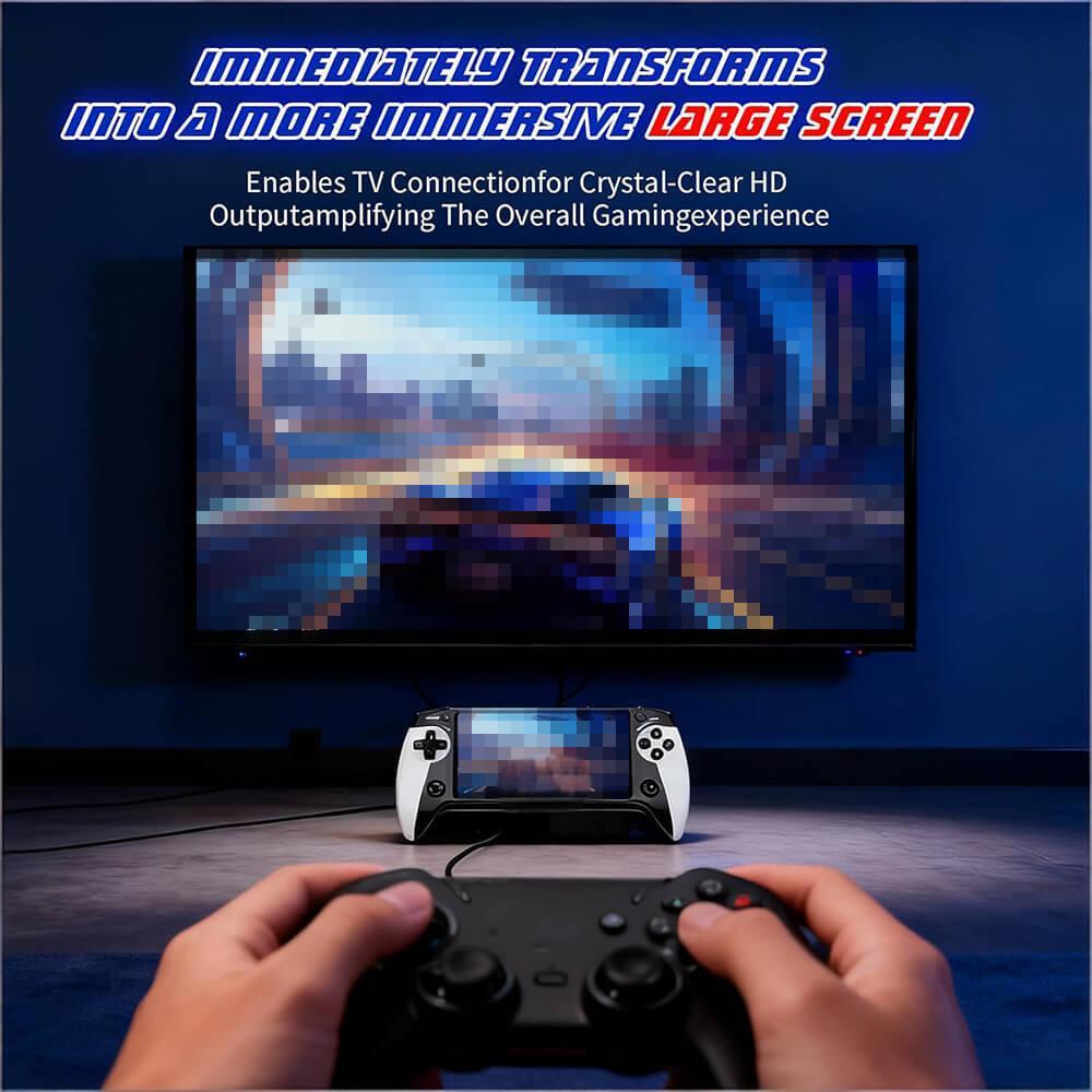 X9 Handheld Game Console 5.5" Linux Retro Game Console with 3000+ Classic Games and Dual Joysticks for Game Lovers