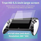 X9 Handheld Game Console 5.5" Linux Retro Game Console with 3000+ Classic Games and Dual Joysticks for Game Lovers
