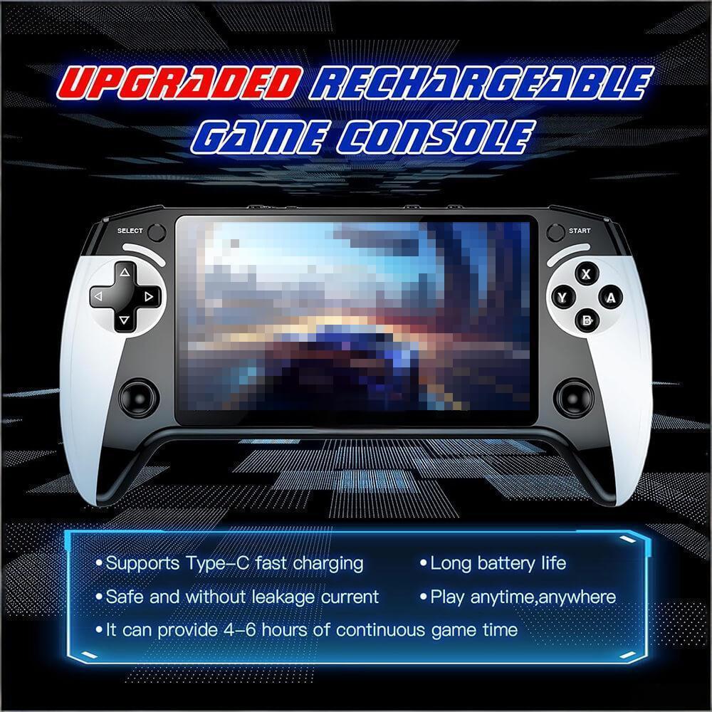X9 Handheld Game Console 5.5" Linux Retro Game Console with 3000+ Classic Games and Dual Joysticks for Game Lovers