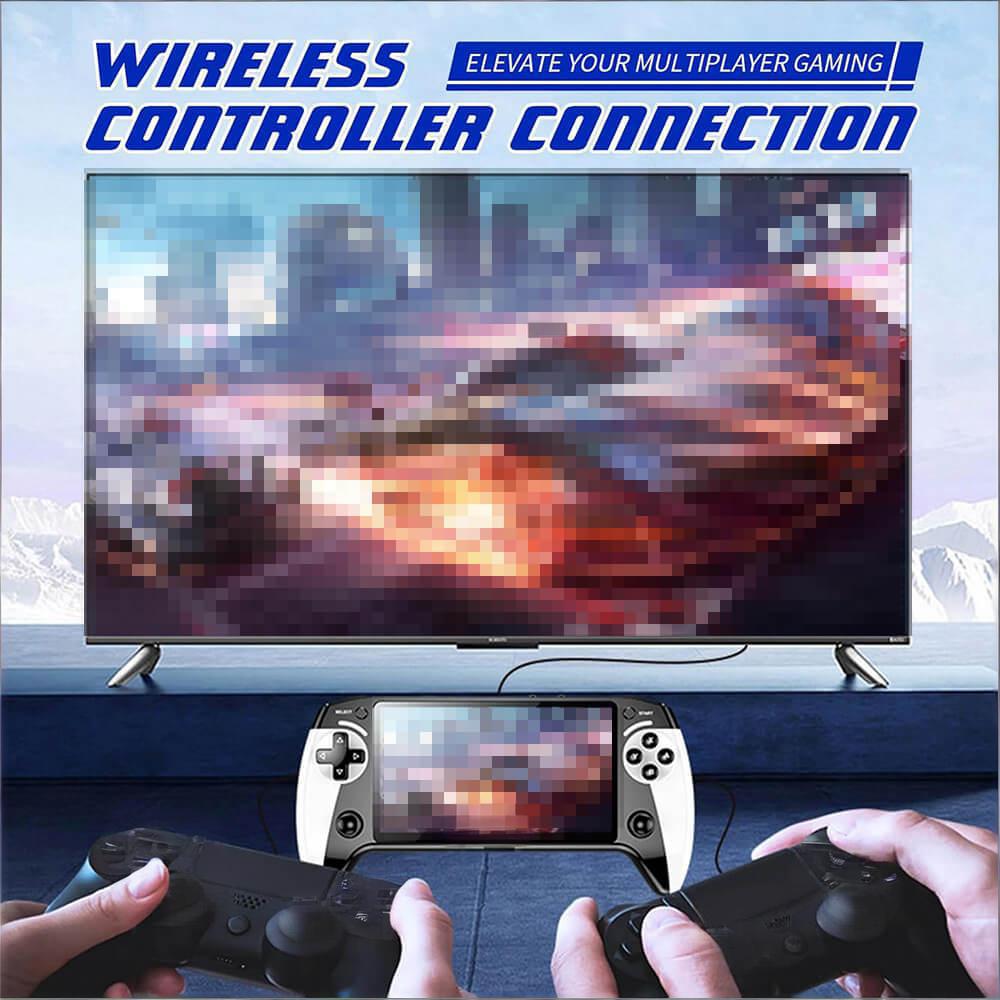 X9 Handheld Game Console 5.5" Linux Retro Game Console with 3000+ Classic Games and Dual Joysticks for Game Lovers