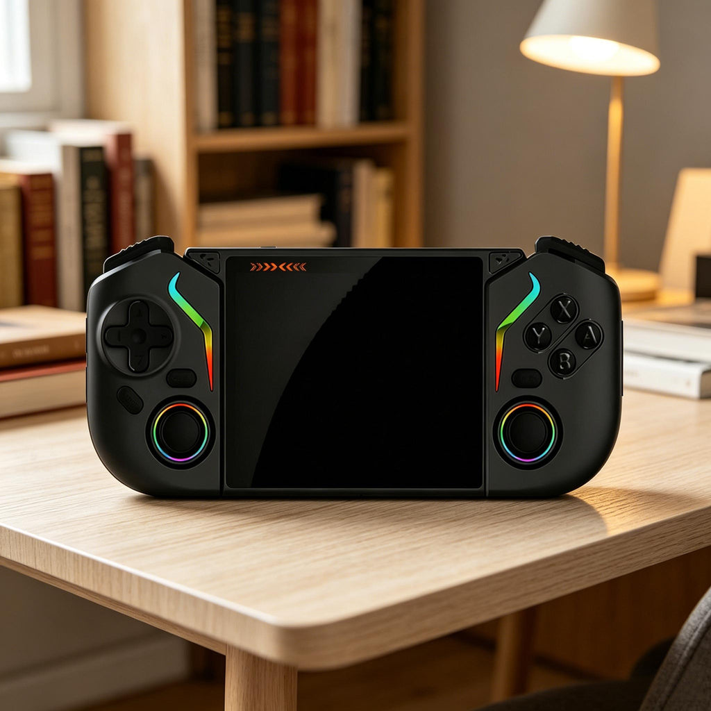 X95 Pro Retro Handheld Game Console Android 9.0 Portable Gaming Device with 64G SD Card and RGB Lighting For Game Players