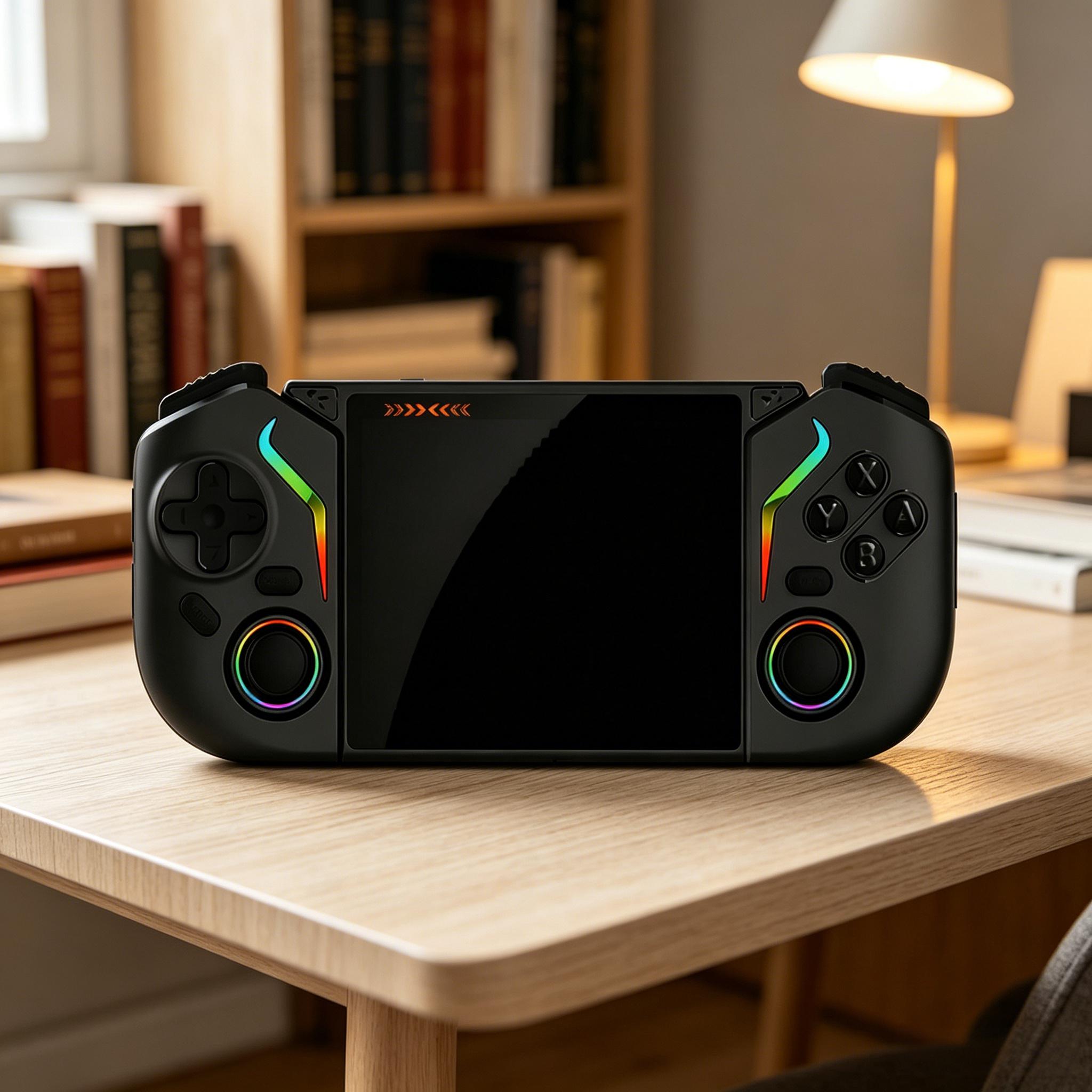 X95 Pro Retro Handheld Game Console Android 9.0 Portable Gaming Device with 64G SD Card and RGB Lighting For Game Players