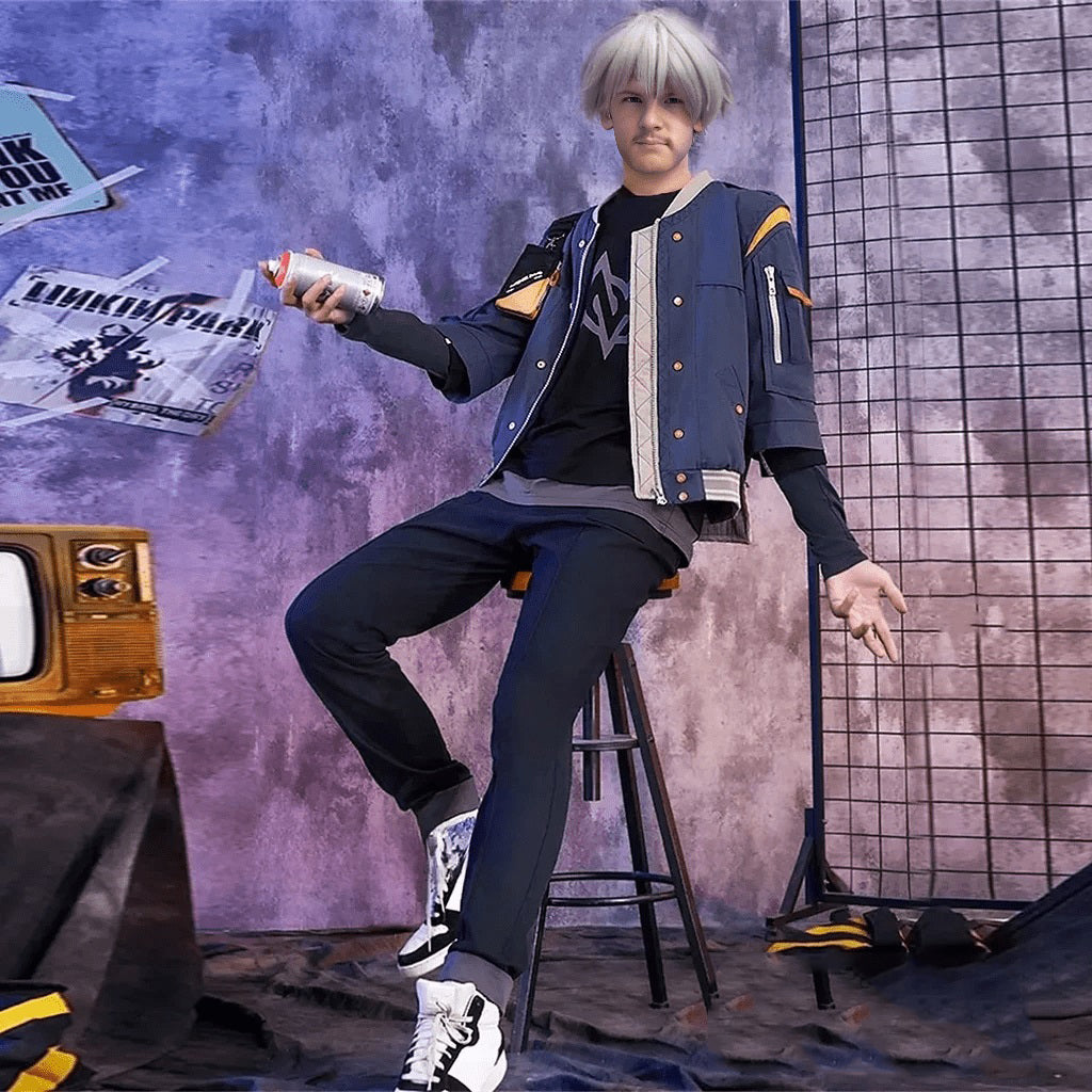 Adult Wise Cosplay Outfit with Bag and Props Game Dress Up Suit Halloween Costume for Mens