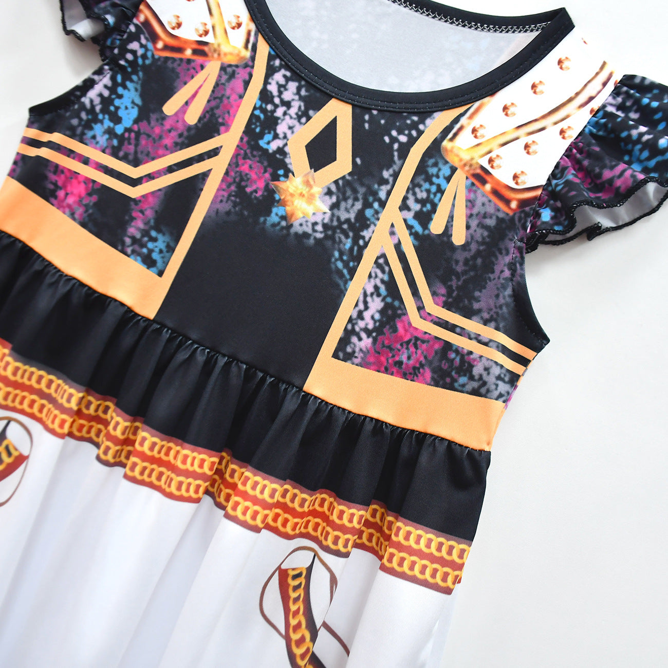 Girls Pop Star Dress Halloween Costumes Party Dress Up Outfit