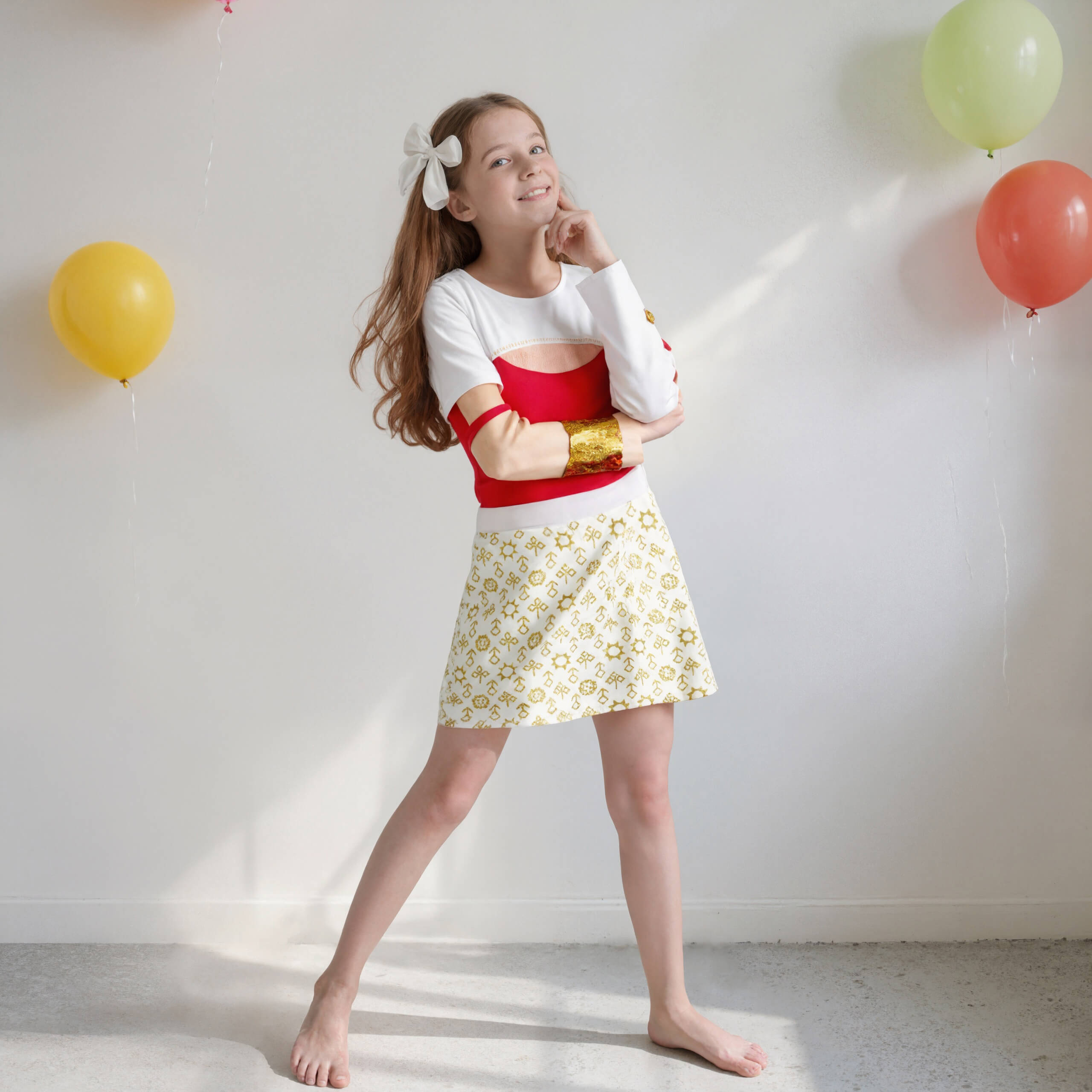 Girls Nova Costume White Daywalker Vampire Dress and Bag Zombie Outfit for Cosplay Party