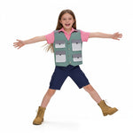 Nibbles Costume Cute Beaver Outfit Pink Shirt Vest Shorts 3pcs Suit for Cosplay