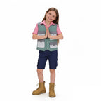 Nibbles Costume Cute Beaver Outfit Pink Shirt Vest Shorts 3pcs Suit for Cosplay