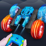 4WD RC Stunt Car 360° Rotating Car Double-sided Stunt Vehicles Cool LED Light