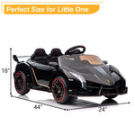 12V Kids Lambo Ride On Car Sports Dual Drive Car with 2.4G Remote Control Electric Racing Car