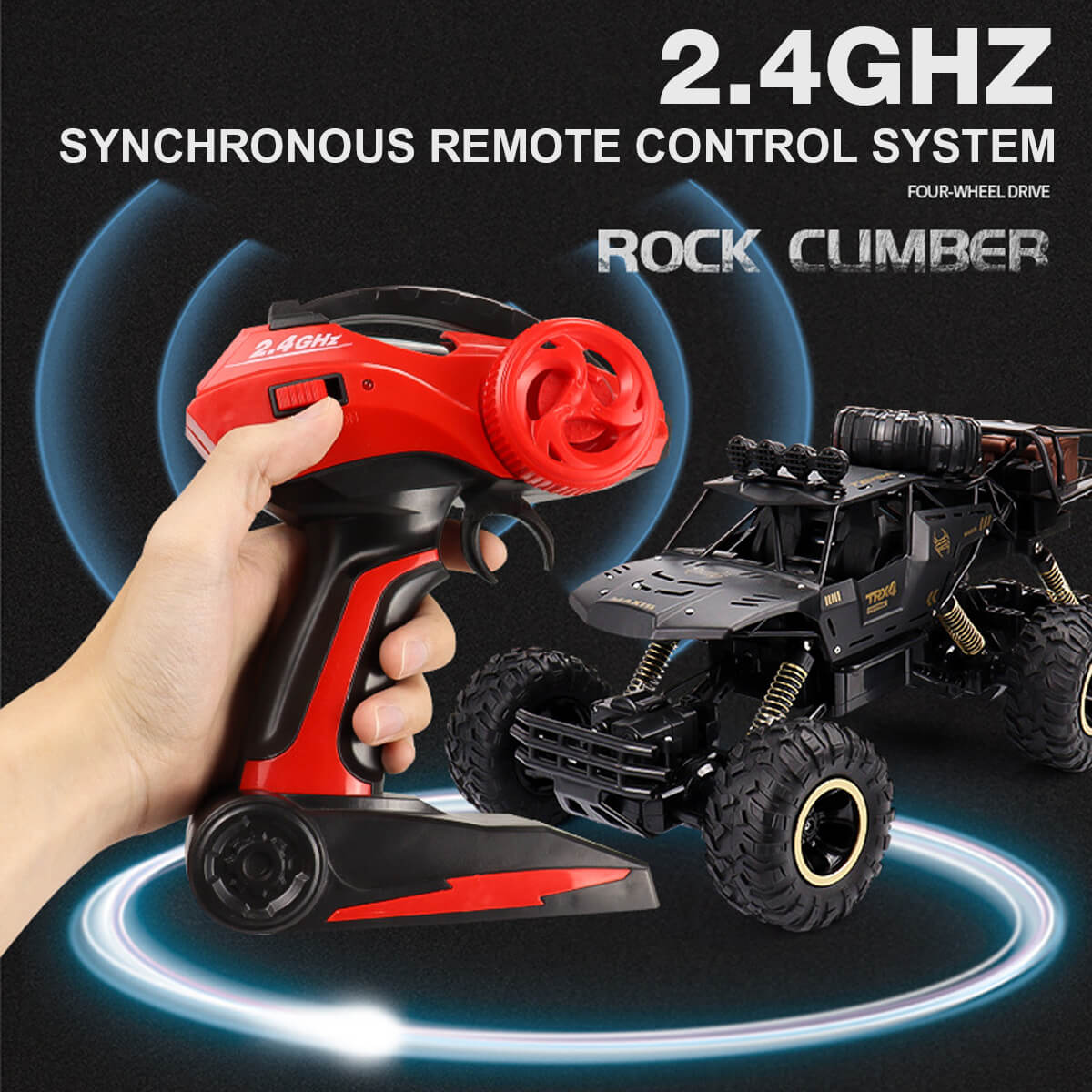 6 Wheels Remote Control Car RC Monster Truck Electric RC Car with Double Motors