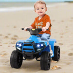 6V Kids Ride-on ATV Car 4 Wheels Battery Powered Ride-On Toy With Light for Children