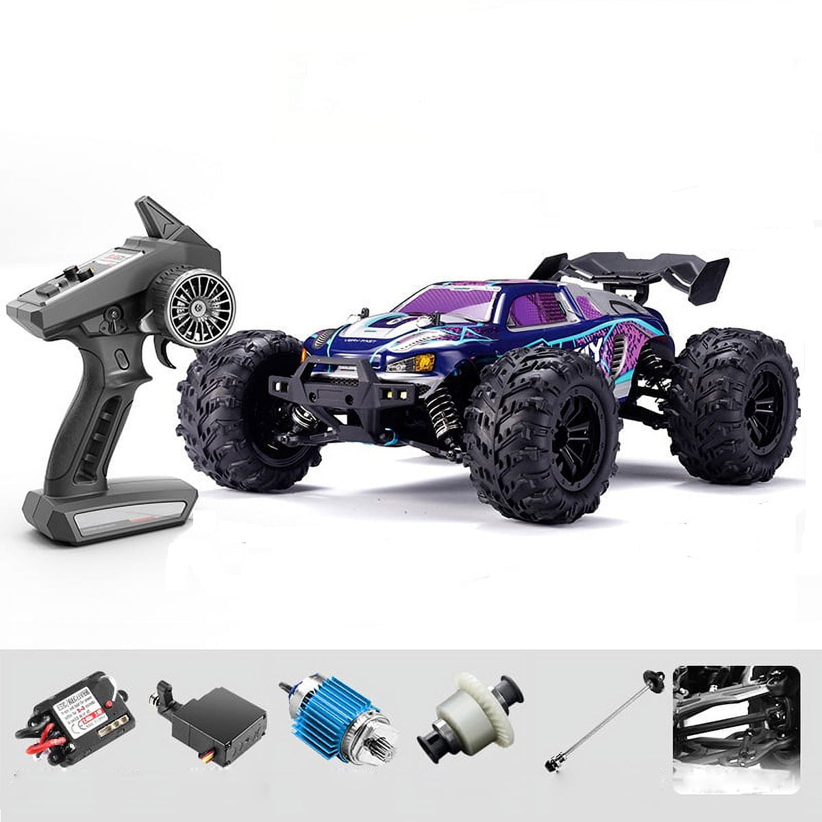 38KM/H 4WD RC Car Carbon Brush Off-road Car All Terrain Monster Vehicle Toys