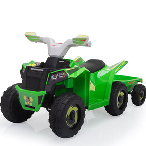 Kids Atv Quad Car With Trailer 6V Kids Electric Car With Forward Backward Function