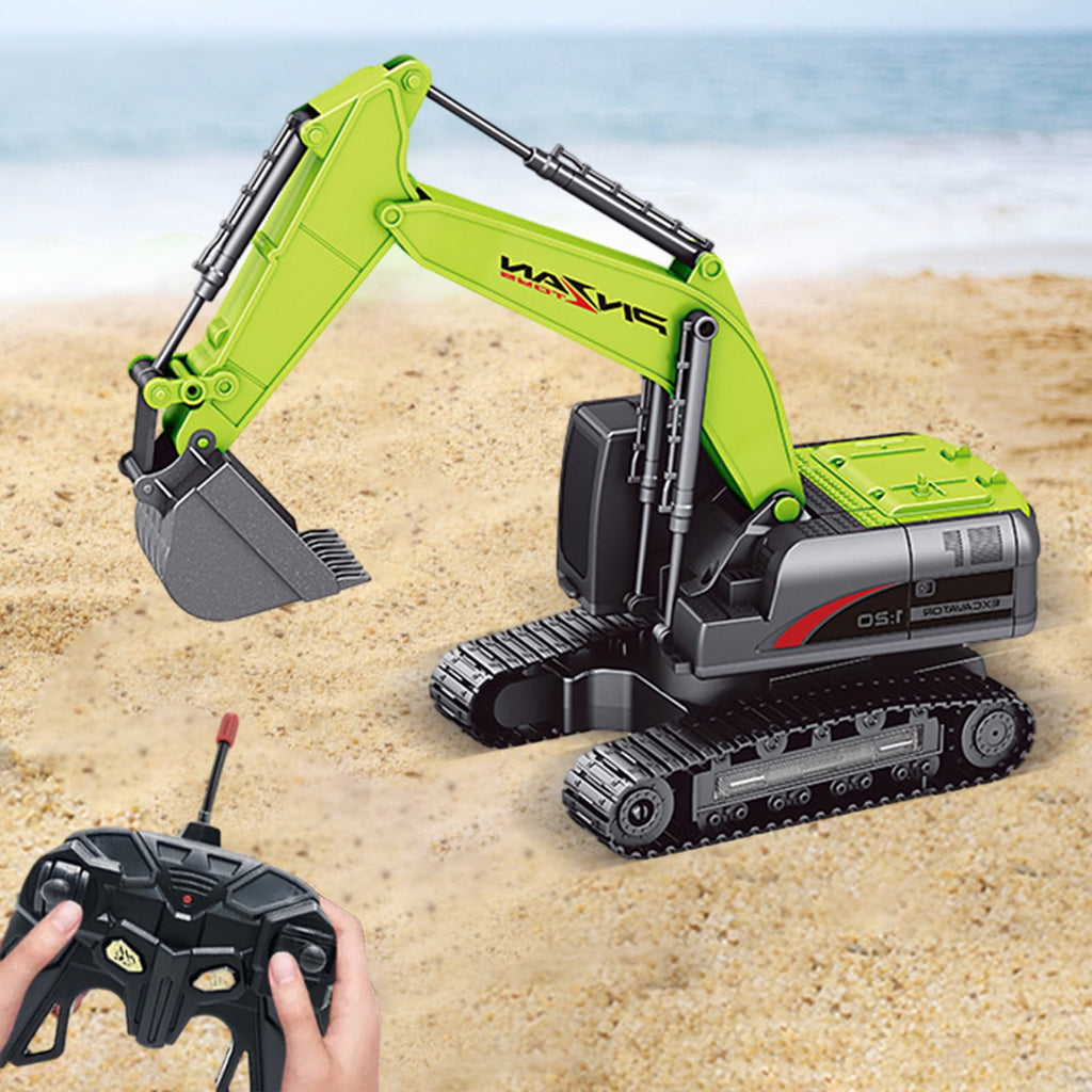 2.4G RC Excavator 1/20 Alloy RC Engineering Vehicles 6 Channels Excavator For Kids