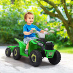 Kids Atv Quad Car With Trailer 6V Kids Electric Car With Forward Backward Function