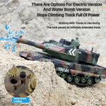 2.4G Remote Control Tank Simulation Crawler Water Bomb Tank Smoking Tank with Light Sound