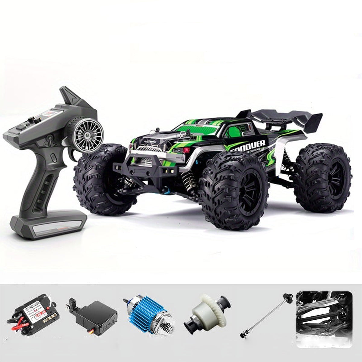 38KM/H 4WD RC Car Carbon Brush Off-road Car All Terrain Monster Vehicle Toys