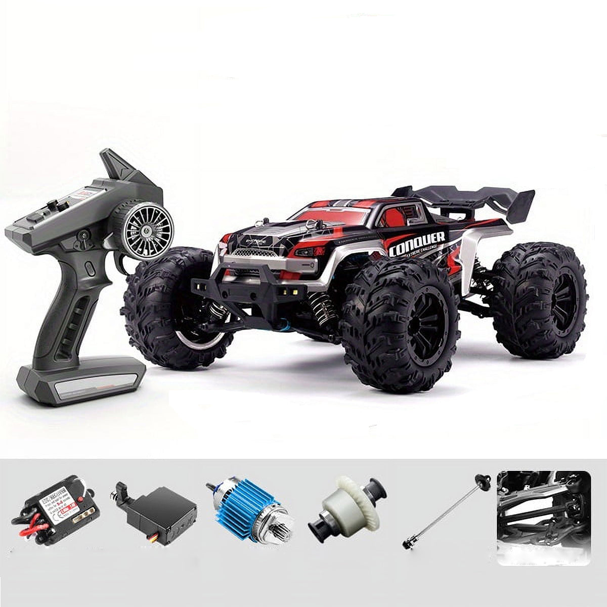 38KM/H 4WD RC Car Carbon Brush Off-road Car All Terrain Monster Vehicle Toys