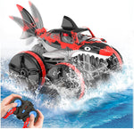 2.4G Amphibious RC Car Shark 360° Rotation Stunt Vehicle Waterproof RC Off-road Car