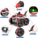 2.4G Amphibious RC Car Shark 360° Rotation Stunt Vehicle Waterproof RC Off-road Car