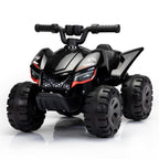 Kids Ride-on ATV 6V Battery Powered Electric Quad Car with Music LED Lights and Spray 4 Wheeled Ride-on Toy