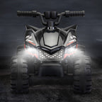 Kids Ride-on ATV 6V Battery Powered Electric Quad Car with Music LED Lights and Spray 4 Wheeled Ride-on Toy
