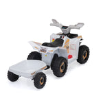 Kids Ride On ATV 6V 4 Wheeler Electric Quad Car Ride on Toys with Trailer