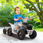 Kids Ride On ATV 6V 4 Wheeler Electric Quad Car Ride on Toys with Trailer