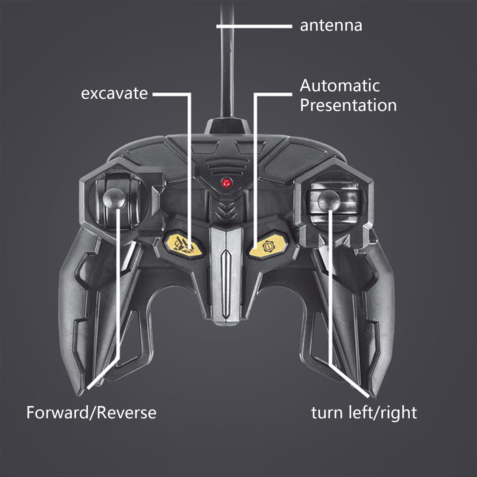 2.4G RC Excavator 1/20 Alloy RC Engineering Vehicles 6 Channels Excavator For Kids