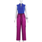 Addison Zombies Costume Blue Zombie Outfit The Captain of the Cheer Squad Cosplay Suit