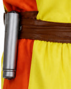 Mens Exploding Hero Costume Yellow Jumpsuit with Helmet and Accessories for Halloween Cosplay