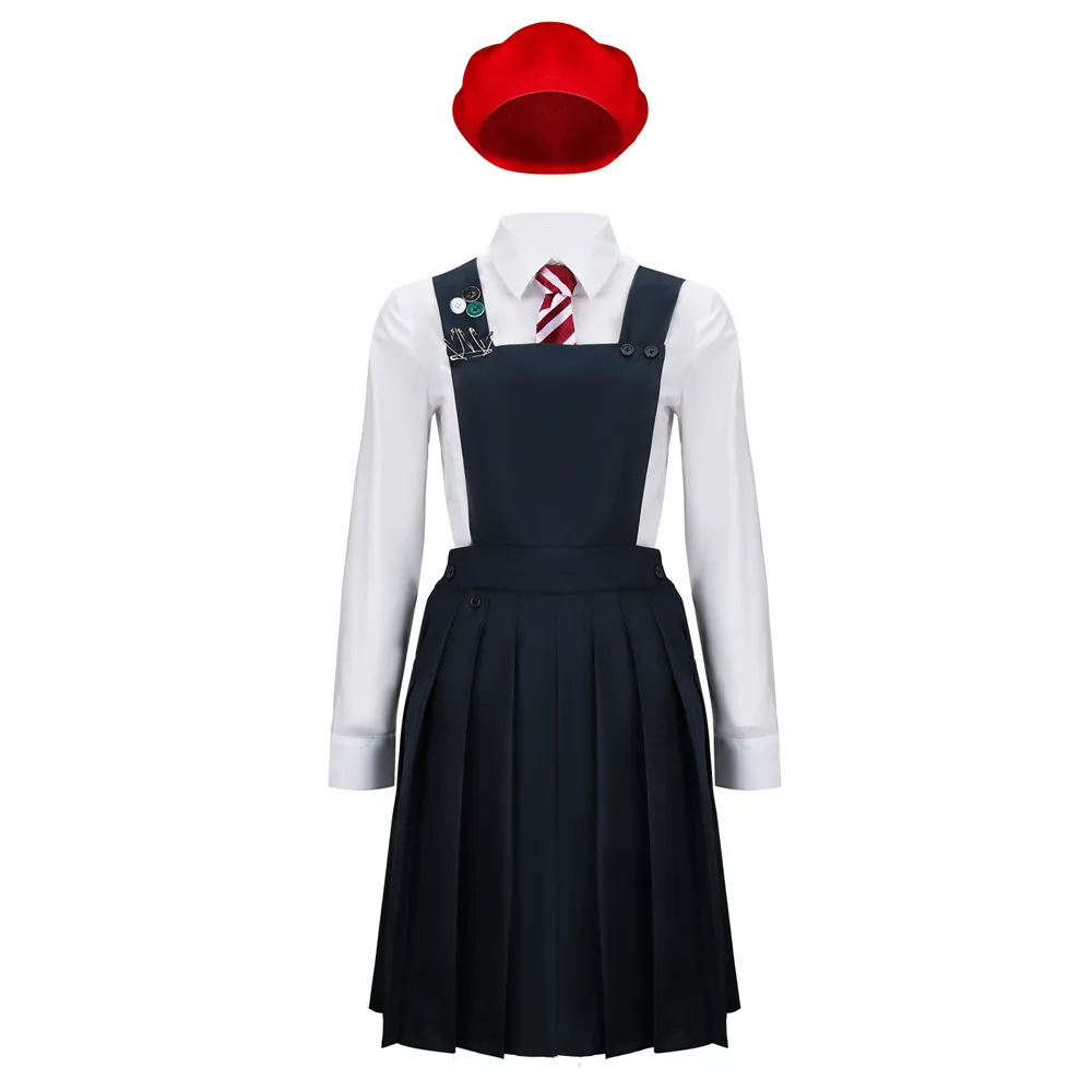 Matilda Wormwood Costume Hortensia Musical School Uniform Cosplay Dress Full Set for Kids Adults