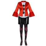 Lady Joker 2 Costume Harley Cosplay Red Outfit Role Play Full Set Halloween Costume