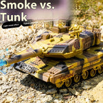 2.4G Remote Control Tank Simulation Crawler Water Bomb Tank Smoking Tank with Light Sound