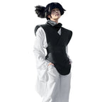Adult Choso Costume White Kimono Robe Pants with Vest and Scarf for Halloween Carnival