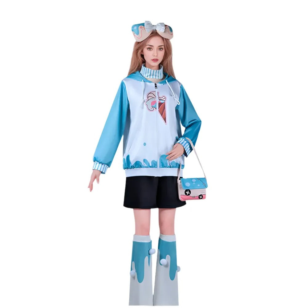 IDV Game Little Girl Costume Adult 5th Personality Cute Hoodie Shorts Outfit