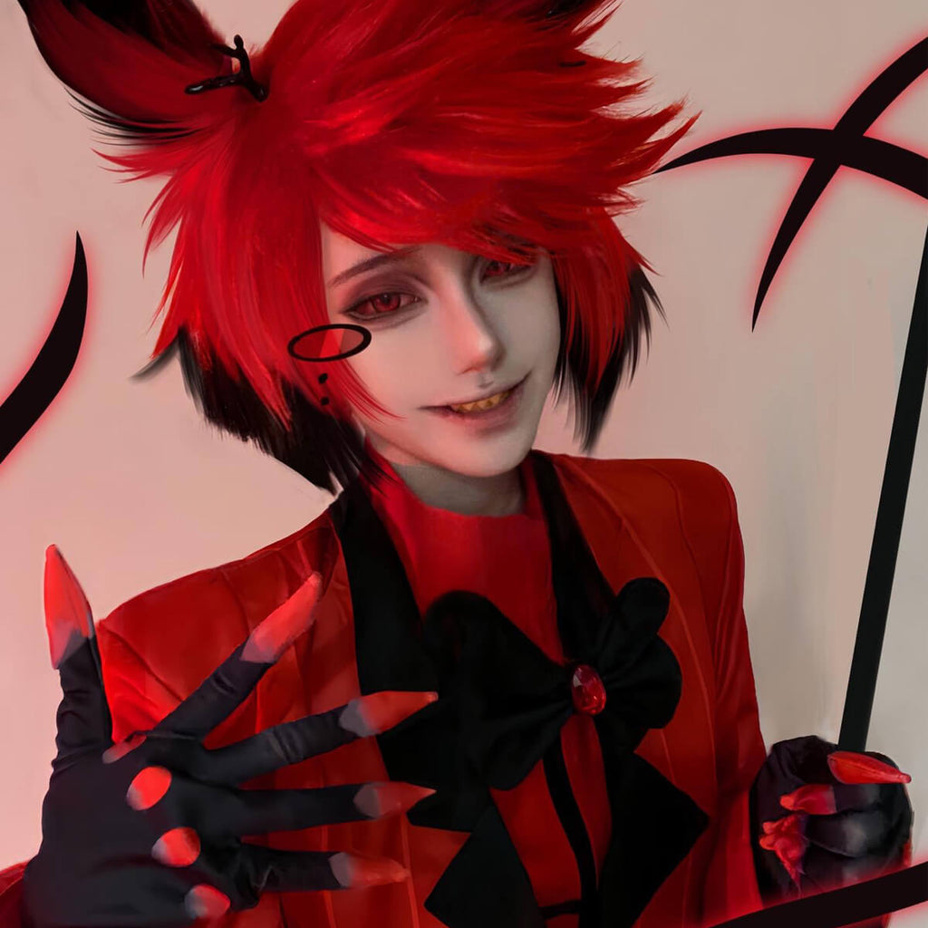 Adult Alastor Costume Cosplay Outfit Radio Demon Cosplay Full Set for Halloween Carnival