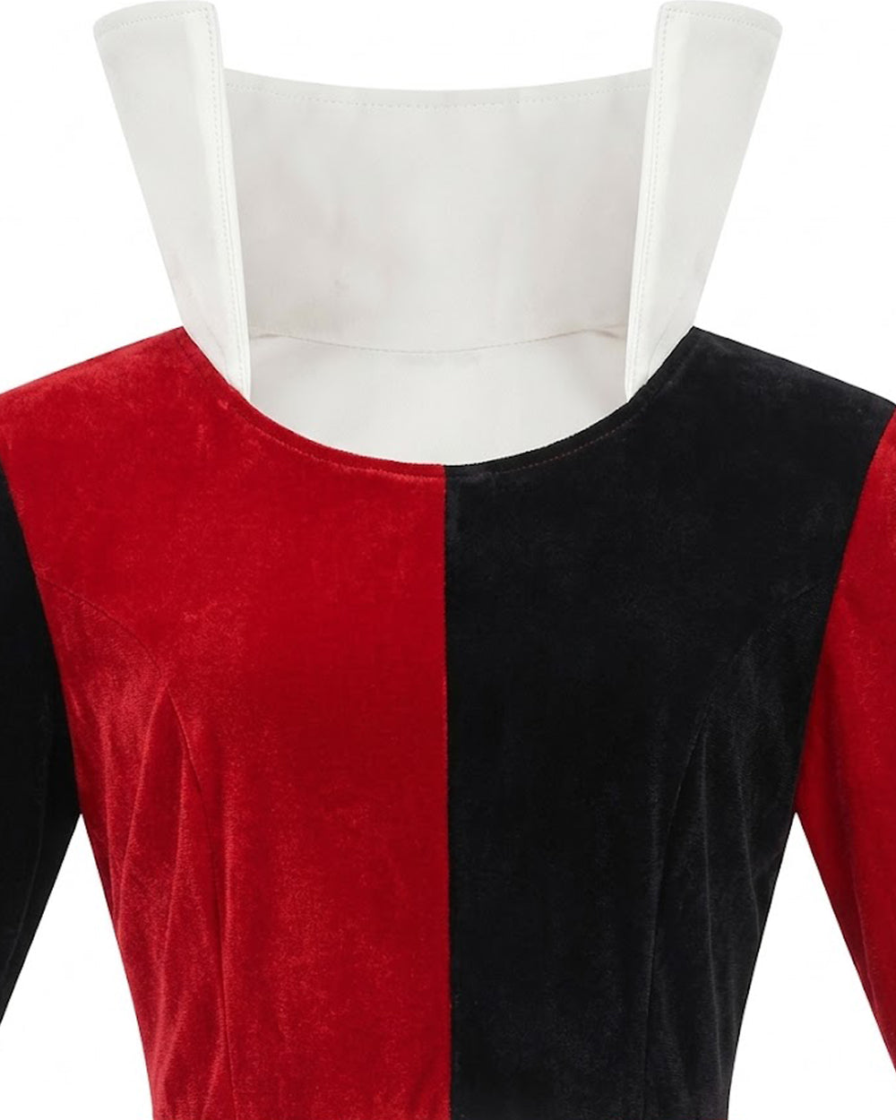 Women Queen of Hearts Costume Wonderland Red Dress and Crown for Halloween Party