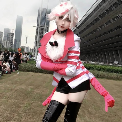 Adult Angel Dust Costume Four Arms Hotel Cosplay Outfits Party Carnival Cosplay Costumes