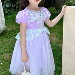 Ariel Dress Mermaid Layered Tutu Dress Ariel Princess Ball Gown Dress for Girls 2-7 Years