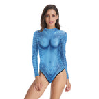 Women Neytiri Sexy Long Sleeve One-piece Swimwear