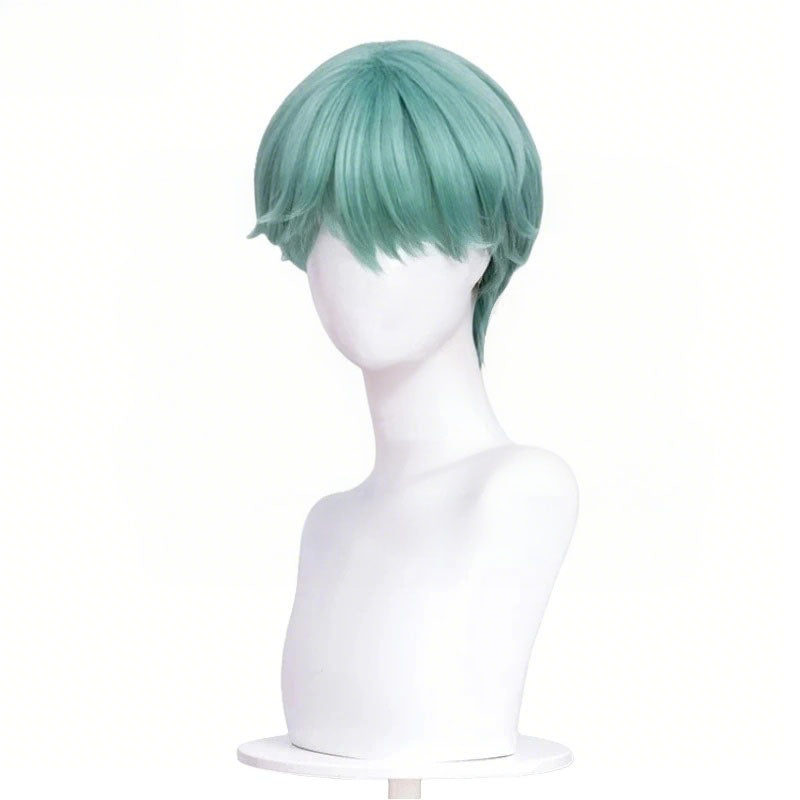 Boys Cosplay Wigs Korean Pop Stars Fashion Green Black Wigs