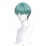 Boys Cosplay Wigs Korean Pop Stars Fashion Green Black Wigs