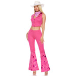 Couples Cowgirl and Cowboy Outfit Women Men West Cowboy Halloween Costumes