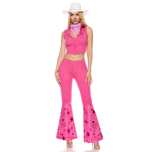 Couples Cowgirl and Cowboy Outfit Women Men West Cowboy Halloween Costumes